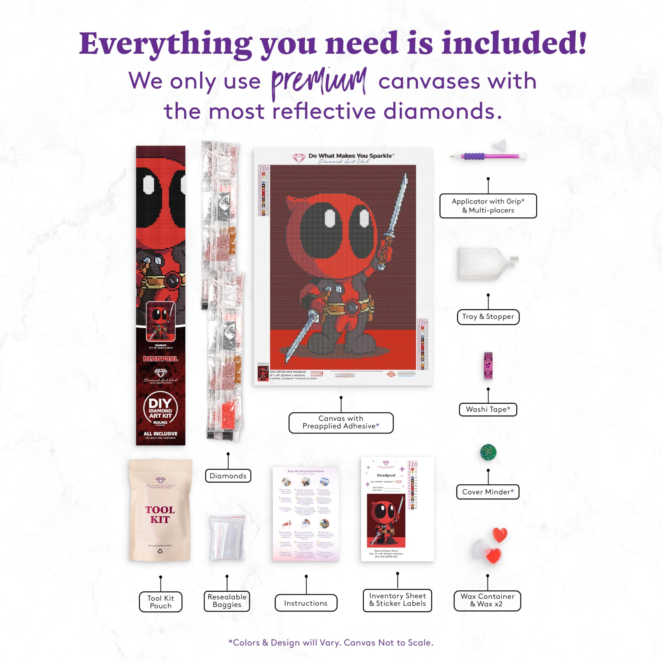 Diamond Art Club Deadpool : Amazon.com.br: Brinquedos e Jogos